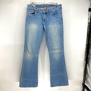 Vintage Abercrombie & Fitch made in USA low rise flare leg Y2K jean size 6